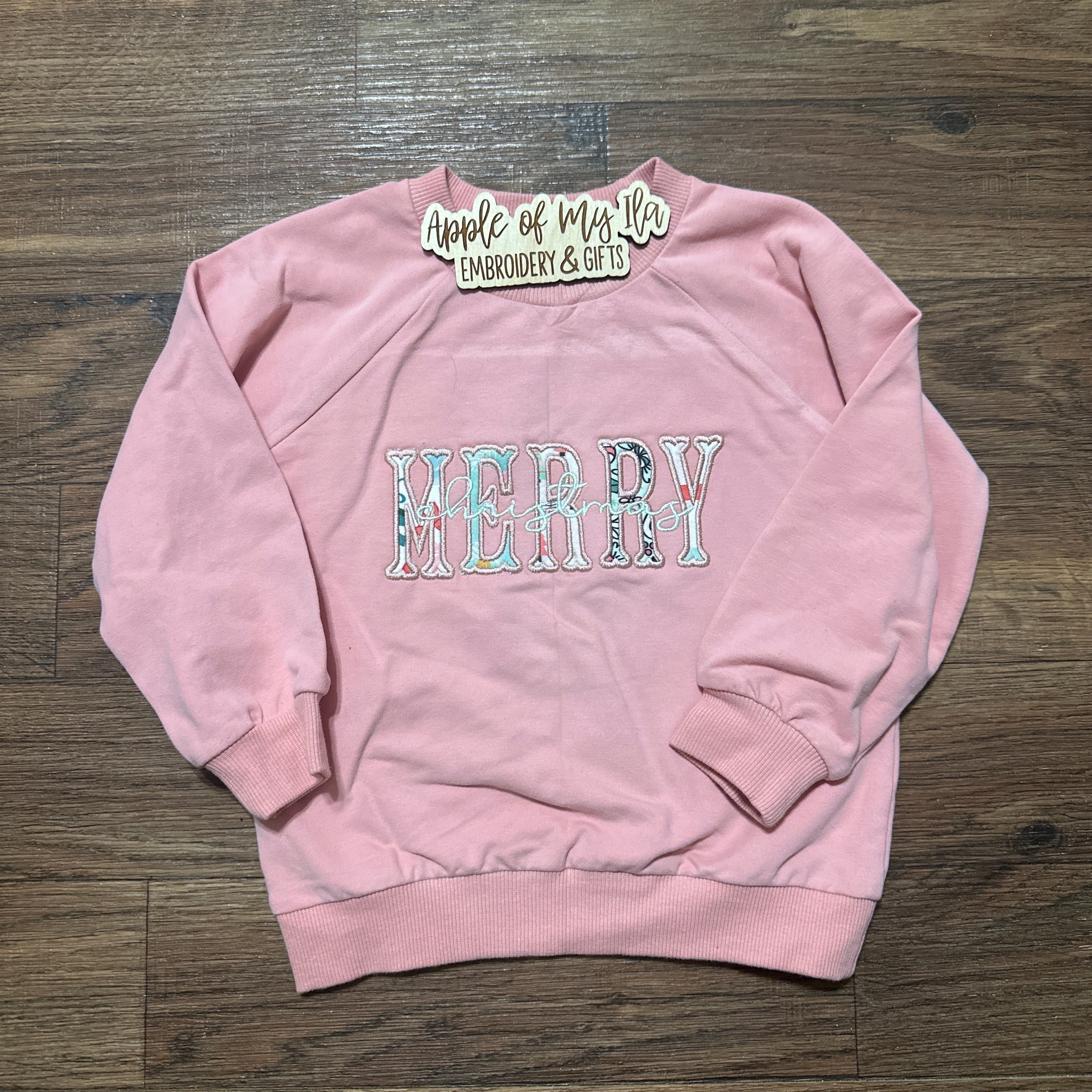 Merry Christmas Appliqué Crew - Toddler