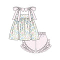 Gingham Garden Short Set - Girls