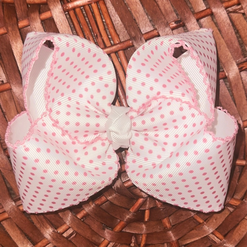 Pink Bitty Dot Moonstitch
