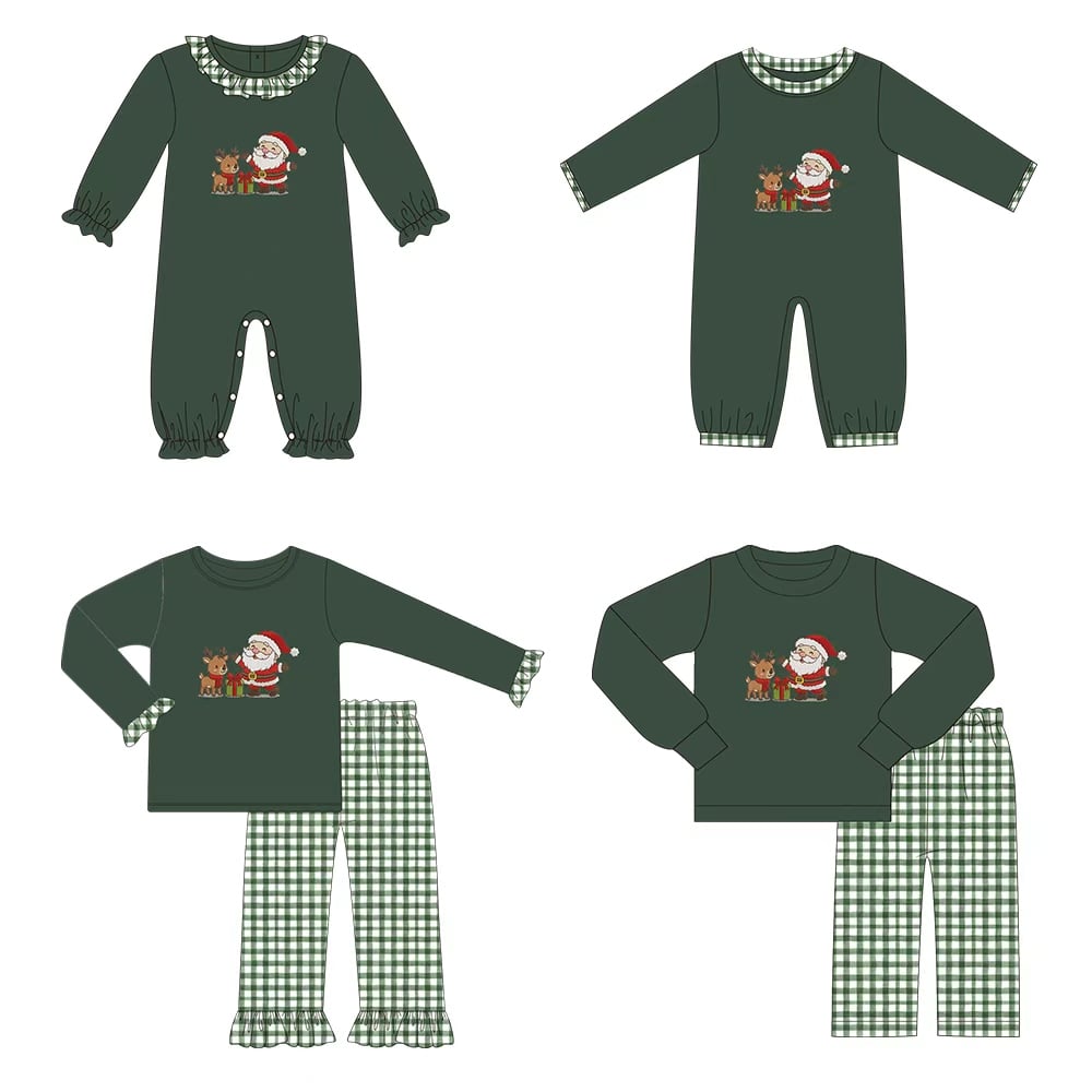 Santa & Reindeer Romper - Boys