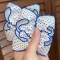 Patriotic Bitty Dot Moonstitch Piggies