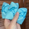 Aqua Two Tone Moonstitch Piggies